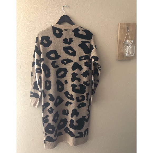 Leopard print longline cardigan - Picture 7 of 7
